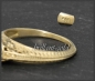 Preview: Diamant Jugendstil Design Ring, 0,99ct, 585 Gelbgold